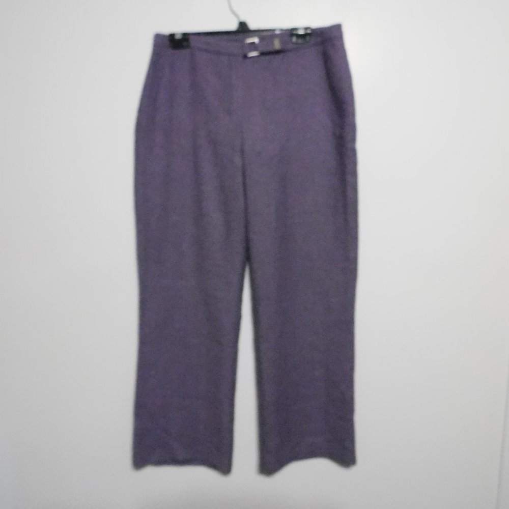 Formula Womens Tweed Dress Pants Size 14 - Purple